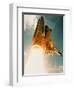 Space Shuttle Lifting Off-David Bases-Framed Photographic Print