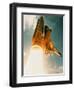 Space Shuttle Lifting Off-David Bases-Framed Premium Photographic Print