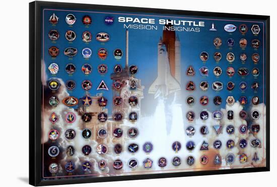 Space Shuttle Mission Insignia-null-Framed Poster