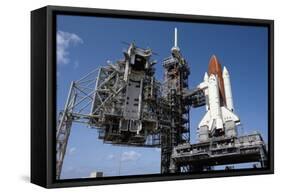Space Shuttle on Launch Pad-null-Framed Stretched Canvas