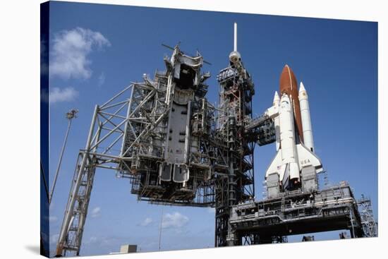 Space Shuttle on Launch Pad-Bettmann-Stretched Canvas