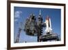 Space Shuttle on Launch Pad-Bettmann-Framed Photographic Print