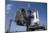 Space Shuttle on Launch Pad-Bettmann-Mounted Photographic Print