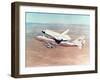 Space Shuttle Orbiter Mounted on Top of a Boeing 747 Carrier Aircraft, 1977-null-Framed Photographic Print