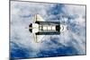 Space Shuttle Orbiting Earth, Satellite View-Stocktrek-Mounted Photographic Print