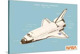 Space Shuttle Program, 2020 (Digital)-Florent Bodart-Stretched Canvas