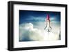 Space Shuttle Taking off on a Mission-Fer Gregory-Framed Photographic Print