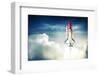 Space Shuttle Taking off on a Mission-Fer Gregory-Framed Photographic Print