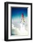 Space Shuttle Taking Off-null-Framed Art Print