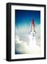 Space Shuttle Taking Off-null-Framed Art Print