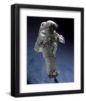 Space Shuttle Walk-null-Framed Art Print