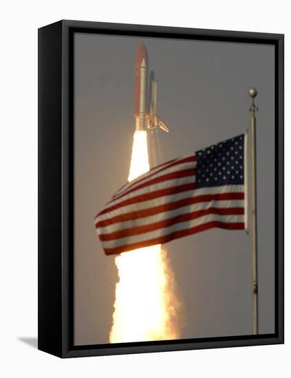 Space Shuttle-Paul Kizzle-Framed Stretched Canvas