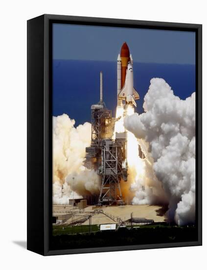 Space Shuttle-Chris O'Meara-Framed Stretched Canvas