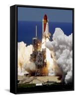 Space Shuttle-Chris O'Meara-Framed Stretched Canvas
