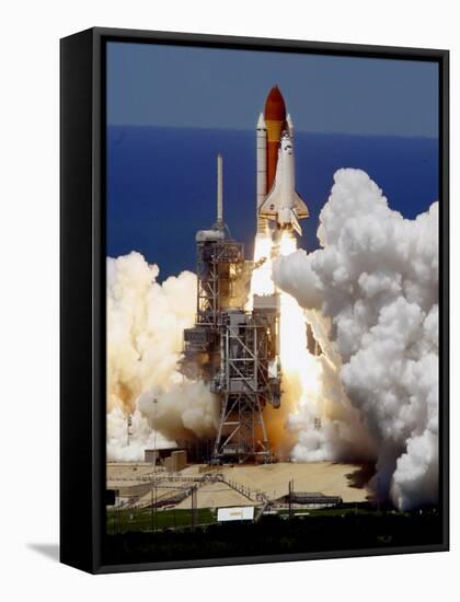 Space Shuttle-Chris O'Meara-Framed Stretched Canvas