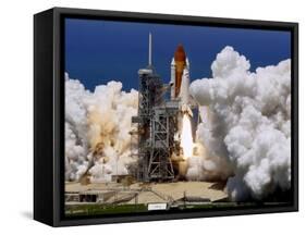 Space Shuttle-Chris O'Meara-Framed Stretched Canvas