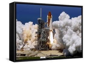Space Shuttle-Chris O'Meara-Framed Stretched Canvas