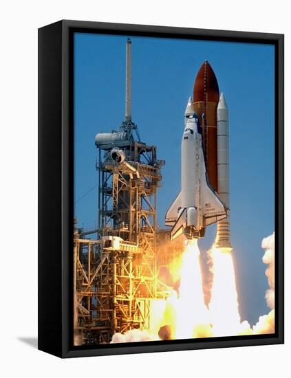 Space Shuttle-John Raoux-Framed Stretched Canvas