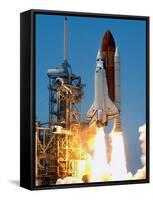 Space Shuttle-John Raoux-Framed Stretched Canvas