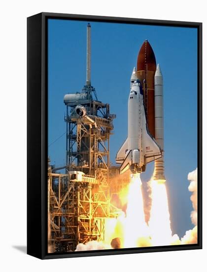 Space Shuttle-John Raoux-Framed Stretched Canvas