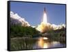 Space Shuttle-John Raoux-Framed Stretched Canvas