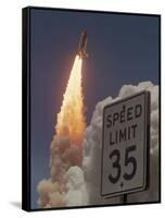 Space Shuttle-Chris O'Meara-Framed Stretched Canvas