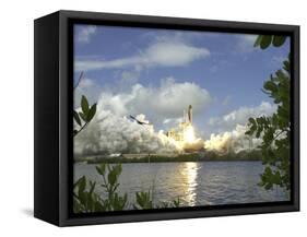 Space Shuttle-John Raoux-Framed Stretched Canvas