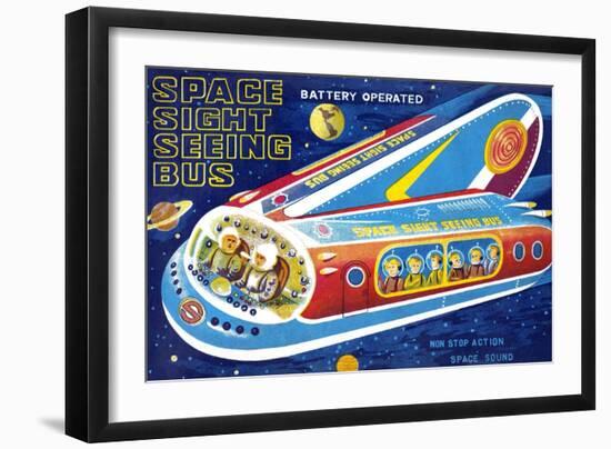 Space Sight Seeing Bus-null-Framed Premium Giclee Print