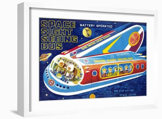 Space Sight Seeing Bus-null-Framed Premium Giclee Print