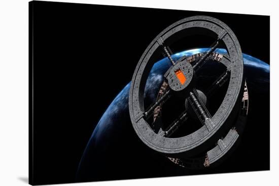 Space Station 5 in Earth Orbit-null-Stretched Canvas