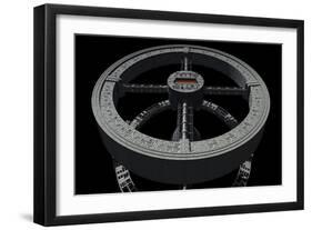 Space Station from 2001: a Space Odyssey-null-Framed Art Print