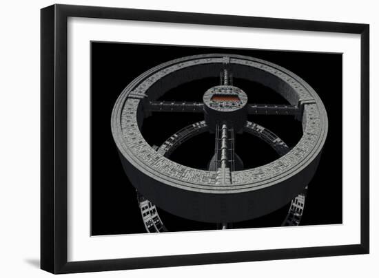 Space Station from 2001: a Space Odyssey-null-Framed Art Print