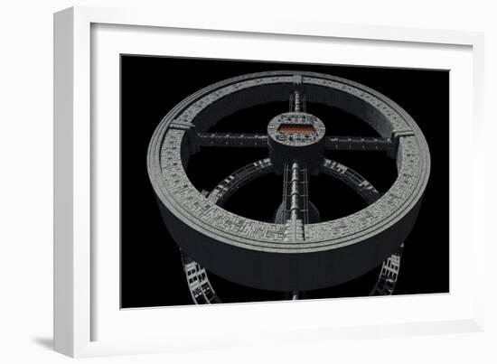 Space Station from 2001: a Space Odyssey-null-Framed Art Print