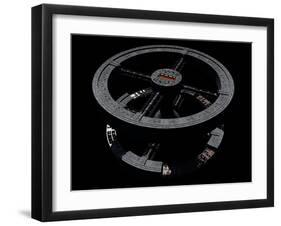 Space Station from 2001: a Space Odyssey-null-Framed Art Print