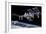 Space Station in Orbit around Earth with Space Shuttle-null-Framed Art Print