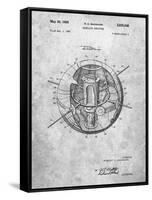 Space Station Satellite Patent-Cole Borders-Framed Stretched Canvas