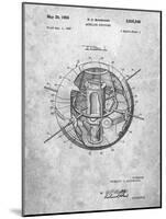 Space Station Satellite Patent-Cole Borders-Mounted Art Print