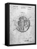 Space Station Satellite Patent-Cole Borders-Framed Stretched Canvas