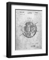 Space Station Satellite Patent-Cole Borders-Framed Art Print