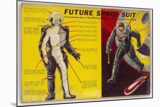 Space Suit as Foreseen in 1939-Frank R. Paul-Mounted Art Print