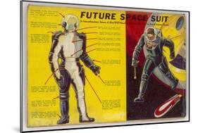 Space Suit as Foreseen in 1939-Frank R. Paul-Mounted Art Print