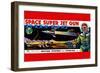 Space Super Jet Gun-null-Framed Art Print