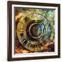 Space Time-Art Deco Designs-Framed Giclee Print