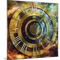Space Time-Art Deco Designs-Mounted Giclee Print