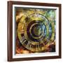 Space Time-Art Deco Designs-Framed Giclee Print