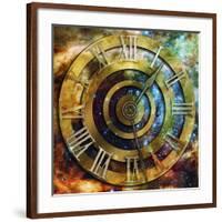 Space Time-Art Deco Designs-Framed Giclee Print