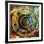 Space Time-Art Deco Designs-Framed Giclee Print