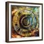 Space Time-Art Deco Designs-Framed Giclee Print