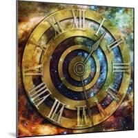 Space Time-Art Deco Designs-Mounted Giclee Print