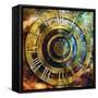 Space Time-Art Deco Designs-Framed Stretched Canvas